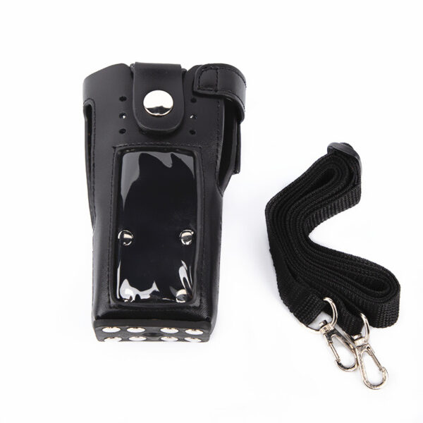 Holster GP338D Anti-fall Durable Protective Cover Leather Pouch For Motorola XIRP8668 P8660 walkie talkie