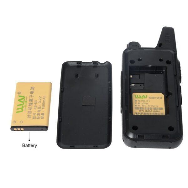 Free Shipping Cheap Thin WLN KD-C1 Walkie Talkie UHF 400-470 MHz 5W Power 16 Channel MINI Portable Transceiver Three color Optional - Image 6