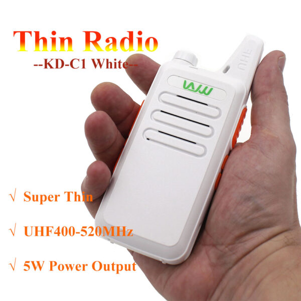 Free Shipping Cheap Thin WLN KD-C1 Walkie Talkie UHF 400-470 MHz 5W Power 16 Channel MINI Portable Transceiver Three color Optional - Image 2