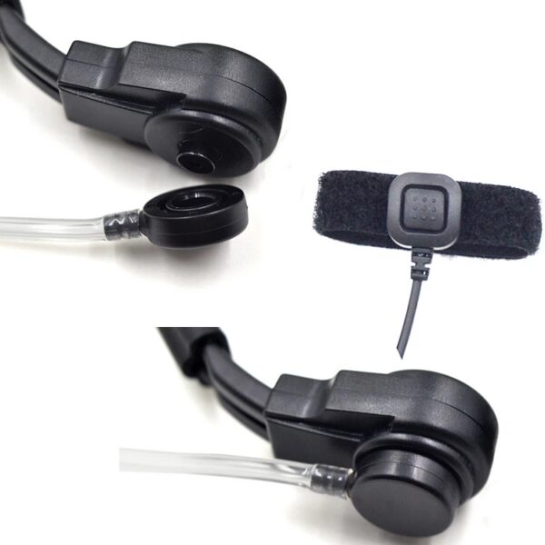 Motorola DP4400 DP4401 DP4600 DP4601 XPR/ XiR/ DP/APX Series Radios Finger PTT Throat Mic Headphone - Image 4