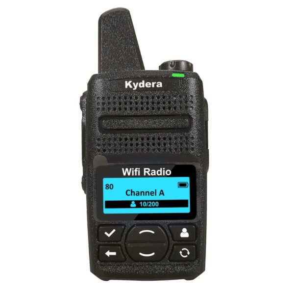 2pcs Kydera Wireless Communication Two way Radio Q1 server free WiFi Walkie Talkie supporting Internet & WLAN Network