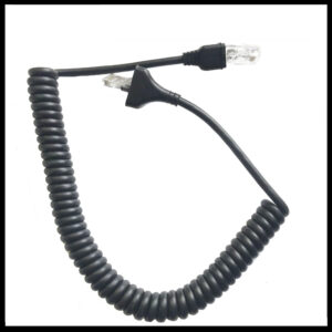 Microphone with the RJ-45 plug Coil Cable Replacement for Kenwood Radios TK7100 TM271A TM261A TM461M Two-way Radios