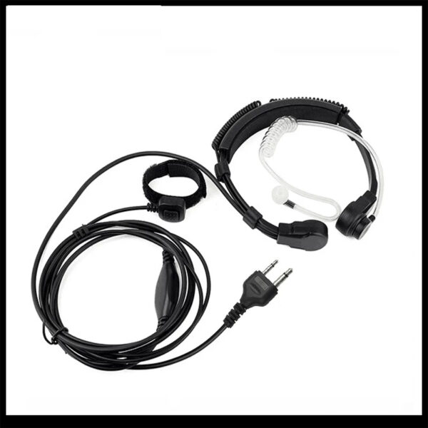 ICOM Radio Mic Adjustable Throat Microphone Earpiece for  ICOM IC-V80 IC-V85 IC-F3 F4 IC-F20 IC-V82