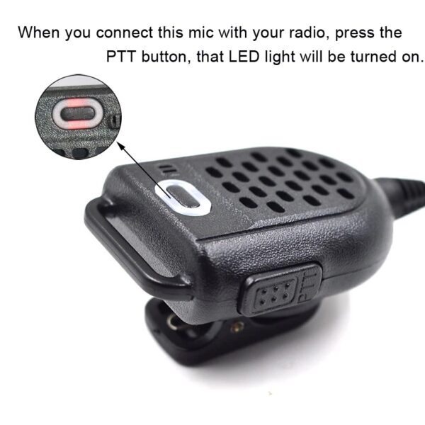 2 Pin Mini Speaker Microphone PTT Hand Mic for Walkie Talkie Kenwood Baofeng UV-5R UV-5RE Plus BF-888S GT-3 H777 TYT PUXING Ham Radio - Image 4