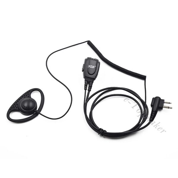 2 Pin Security Guard Clip Ear Earpiece Headset Mic PTT for Motorola Walkie Talkie GP300 GP3688 CP200 Portable Radio DP1400 - Image 2