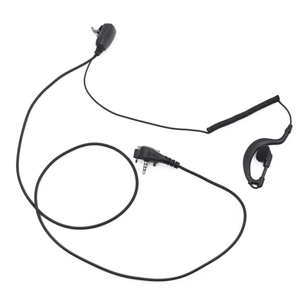 PTT Earhook G-shape Headset Mic for Vertex Standard VX231 VX261 VX351 VX-417 VX-451 EVX-531 EVX-534 Radio walkie talkie - Image 2