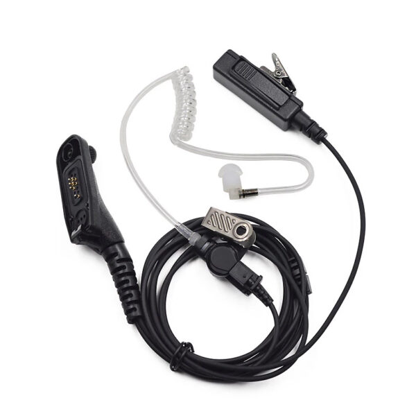 Police Air Tube Earpiece Microphone PTT Headset For Motorola Two Way Radio DP4400 DP4401 DP4600 DP4800 DP4801