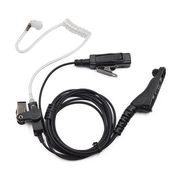 Police Air Tube Earpiece Microphone PTT Headset For Motorola Two Way Radio DP4400 DP4401 DP4600 DP4800 DP4801 - Image 2