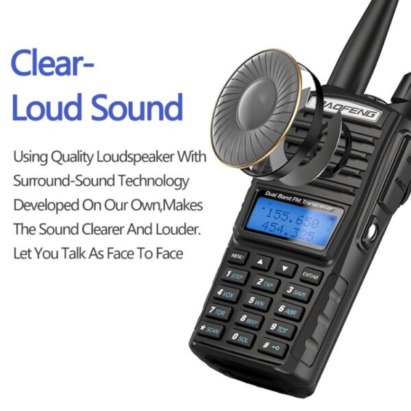 2pcs/lot Baofeng UV-82 Radio with SRH805S High Gain Antenna Speaker Microphone USB Programming Cable - Image 4