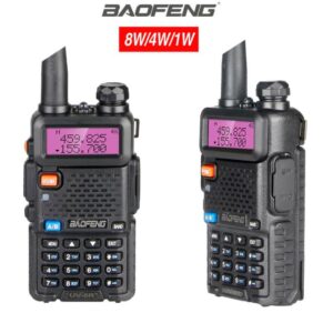 Powerful Baofeng UV-5R 8W Walkie Talkie VHF UHF Transceiver UV 5R Amateur Ham CB Radio Station 8Watts 10km Hunting Transmitter