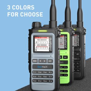 SENHAIX 8600 Waterproof 128 CHS Dual PTT 5W Dual Band Hiking Transceiver