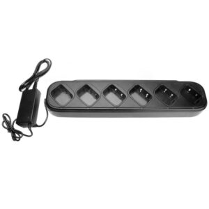 Six-Way Multi Docking Charger With AC Adapter for UV-9R Plus BF-A58 BF-9700 Waterproof Radio BF-UV9R UV-5RWP UV-XR Walkie Talkie
