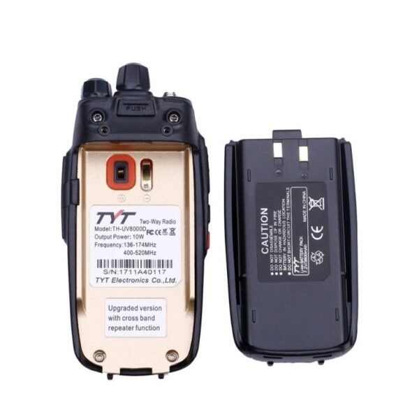 TYT TH-UV8000D 10W Cross-band Repeater Dual Band 3600mAh Battery 10km Transceiver with Speaker Microphone Car Charger Programming Cable Security Headset High Gain Antenna - Image 2