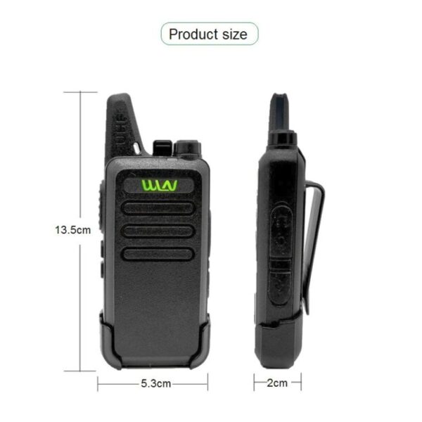 2pcs WLN KD-C1 Ham Slim Mini Radio Handheld 2 Way Radio HF Transceiver USB Charging KD-C1 uhf Walkie-Talkie - Image 4