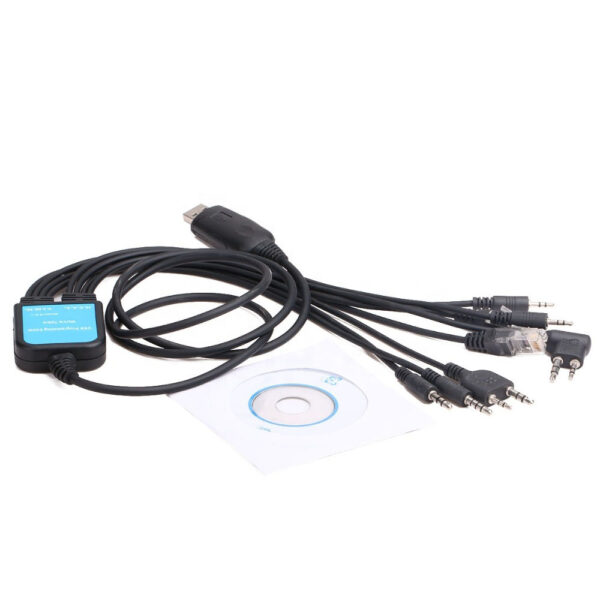 8 in 1 Computer USB Programming Cable CD For Kenwood Baofeng Motorola Yaesu Icom HYT Walkie Talkie Car Mobile Radio - Image 4