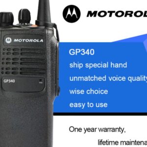Free Shipping Professional Handheld UHF /VHF 16 CH GP340 Walkie Talkie