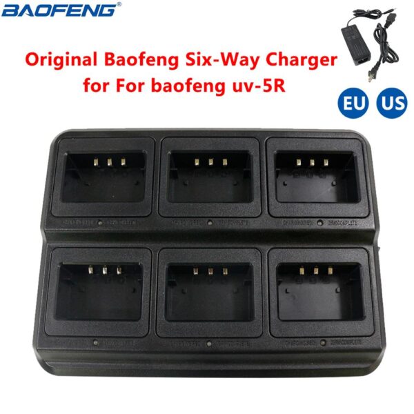 Baofeng UV-5R Multi Rapid Six Way Charger