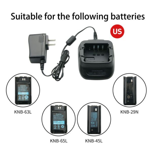 Kenwood KSC-43 Charger for TK-2212M TK-2300VP TK-3200 TK-2207T TK-3206 TK-3317 TK-3402 Radio - Image 4