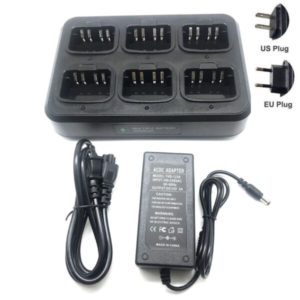 6-Ways Fast Charger Adapter Double Rows For Motorola XIR P8268 DP4400 DP4800 DP4801 DEP550 DEP570 DP2000 DP2400 DP2600 Radio