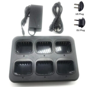 Fast Six ways Charger Double Rows 6 bank Charging Dock For HYT Hytera PD780 PD782 PD502 PD505 PD562 PD565 PD580 PD602 PD605 Radio