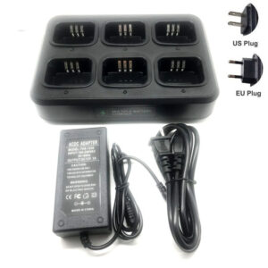 Multifunctional AC/DC Adapter 6-Way Rapid Charger For Motorola CP200 EP450 CP040 CP140 CP180 DP1400 GP3688 PR400 DEP450 Radio