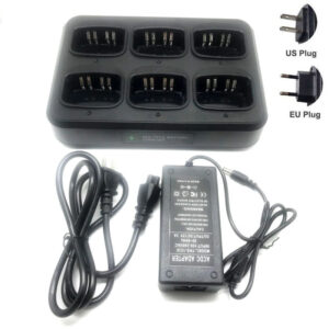 Motorola GP340 GP360 GP640 PRO5150 PR860 GP328 PTX760 HT750 MTX850 Radio Multifunctional AC/DC Adapter Six Way Rapid Charger