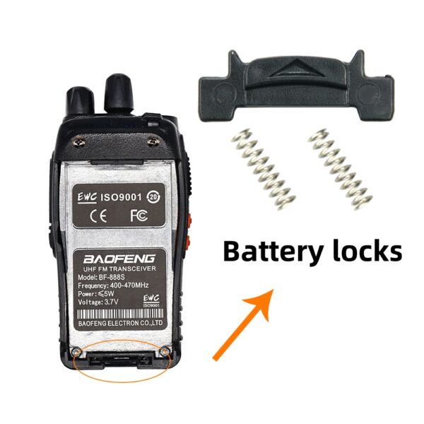 20sets Volume Knobs Channel Knobs Battery Locks for BaoFeng BF-888s Walkie Talkie - Image 2