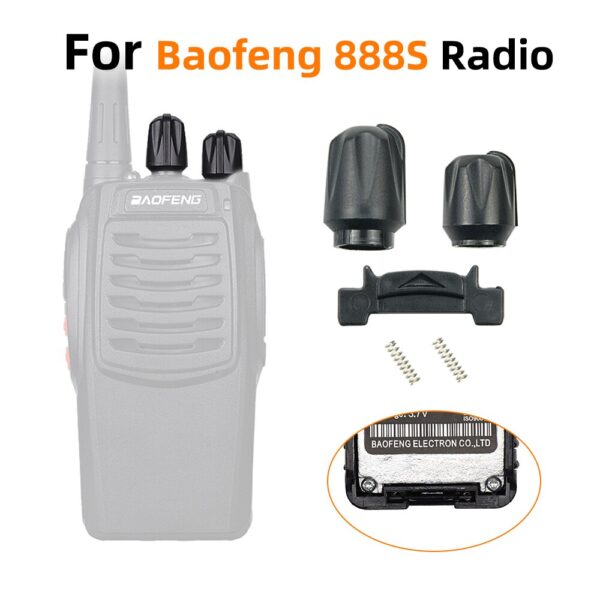 20sets Volume Knobs Channel Knobs Battery Locks for BaoFeng BF-888s Walkie Talkie