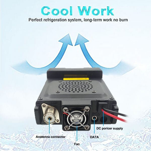 QYT KT-5000 25W Mini Radio Stations 10KM Dual Band 136-174/400-480MHZ Car Walkie Talkie with Separable Panel - Image 5