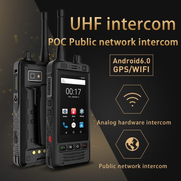 3G Wifi Radio W5 Android 6.0 Phone PTT Radio IP67 UHF Walkie Talkie 5MP Camera REAL PTT ZELLO internet radio POC transceiver