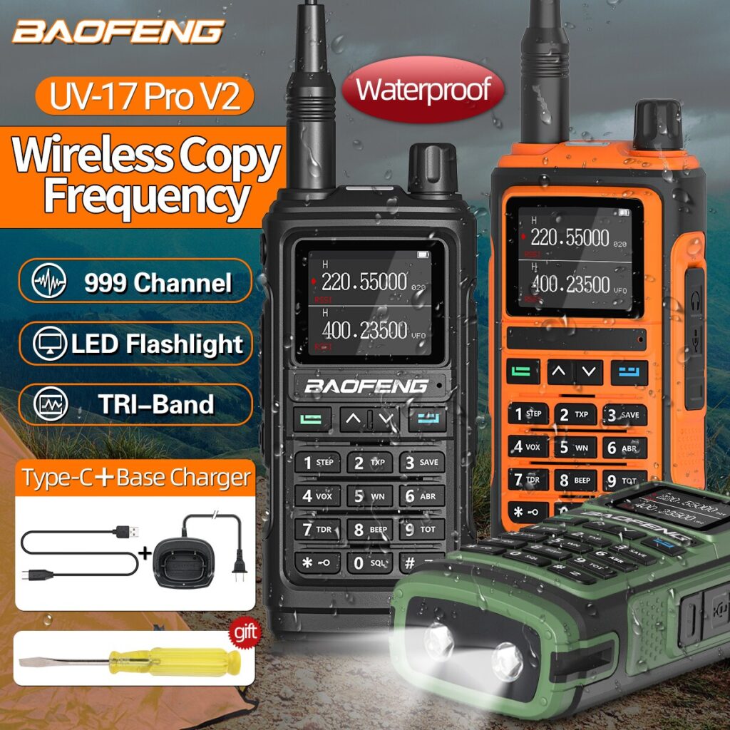 Baofeng Uv Pro V Walkie Talkie Wireless Copy Frequency Poweful Waterproof Two Way Radio S