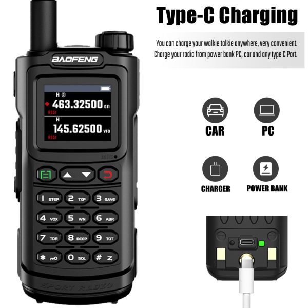 Baofeng UV-G30 Pro V1 Walkie Talkie 10W Long Standby 50KM Wireless Copy Frequency Stopwatch Waterproof Two Way Radio Ham Radio - Image 6