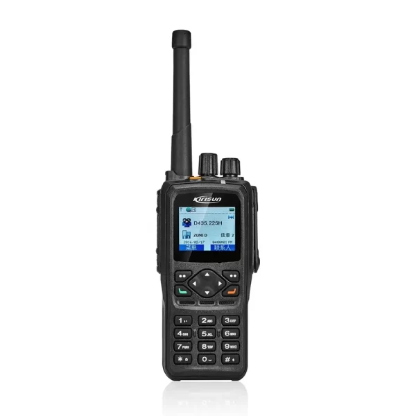 New Orange/Black Kirisun DP990 DMR Digital Portable VHF UHF Radio - Image 2