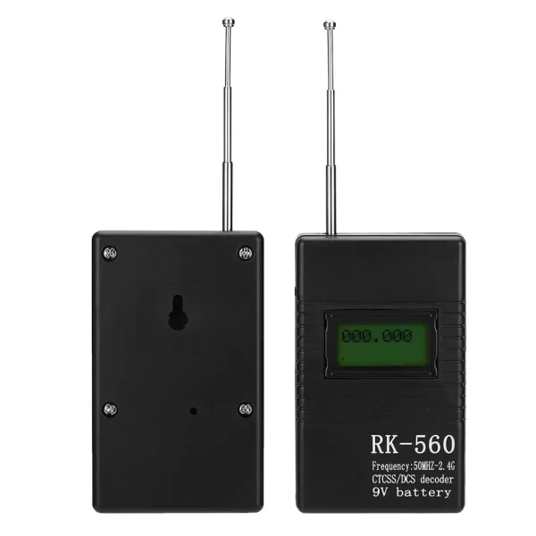 RK560 50MHz-2.4GHz Portable Frequency Counter Meter Handheld One Button Operation Frequency Testing Meter - Image 2