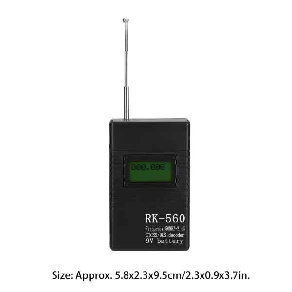 RK560 50MHz-2.4GHz Portable Frequency Counter Meter Handheld One Button Operation Frequency Testing Meter - Image 5