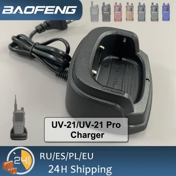 Original Desktop Charger Replacement For Baofeng UV-21 Pro UV-17 Series/UV18 Series Two-Way Radio - Image 4