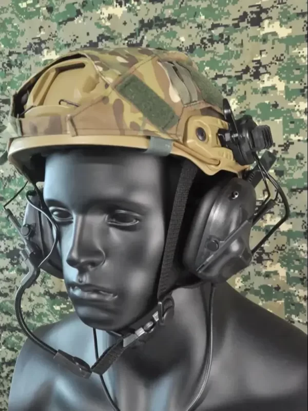 GUOHETEC PMR-171 TBR-119 Tactical Earphone Embedded into Tactical Helmet Field Training Standalone Headphone Transmit and Receive - Image 5