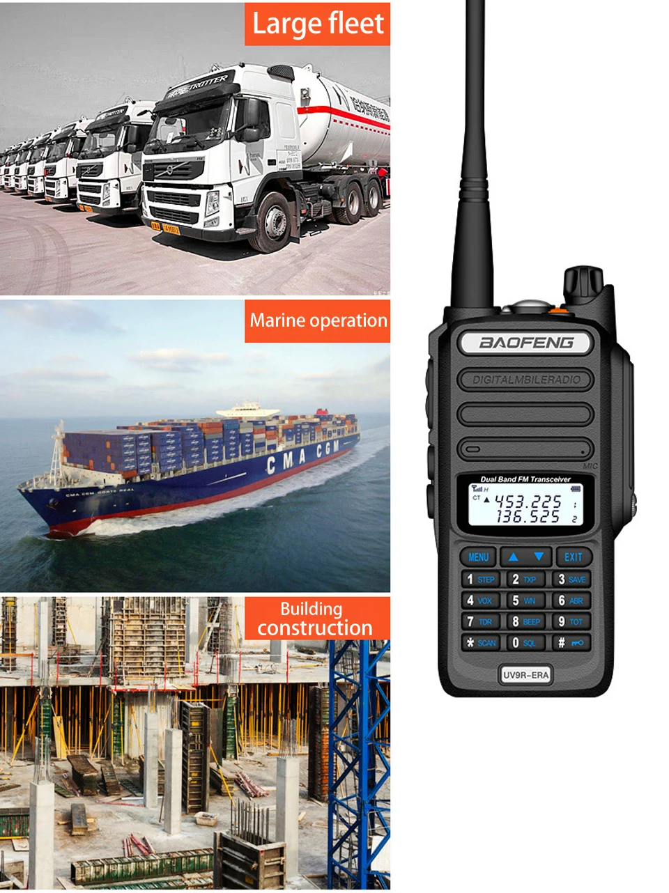 Baofeng UV 9R ERA,Walkie Talkie 30km,Two Way Radio