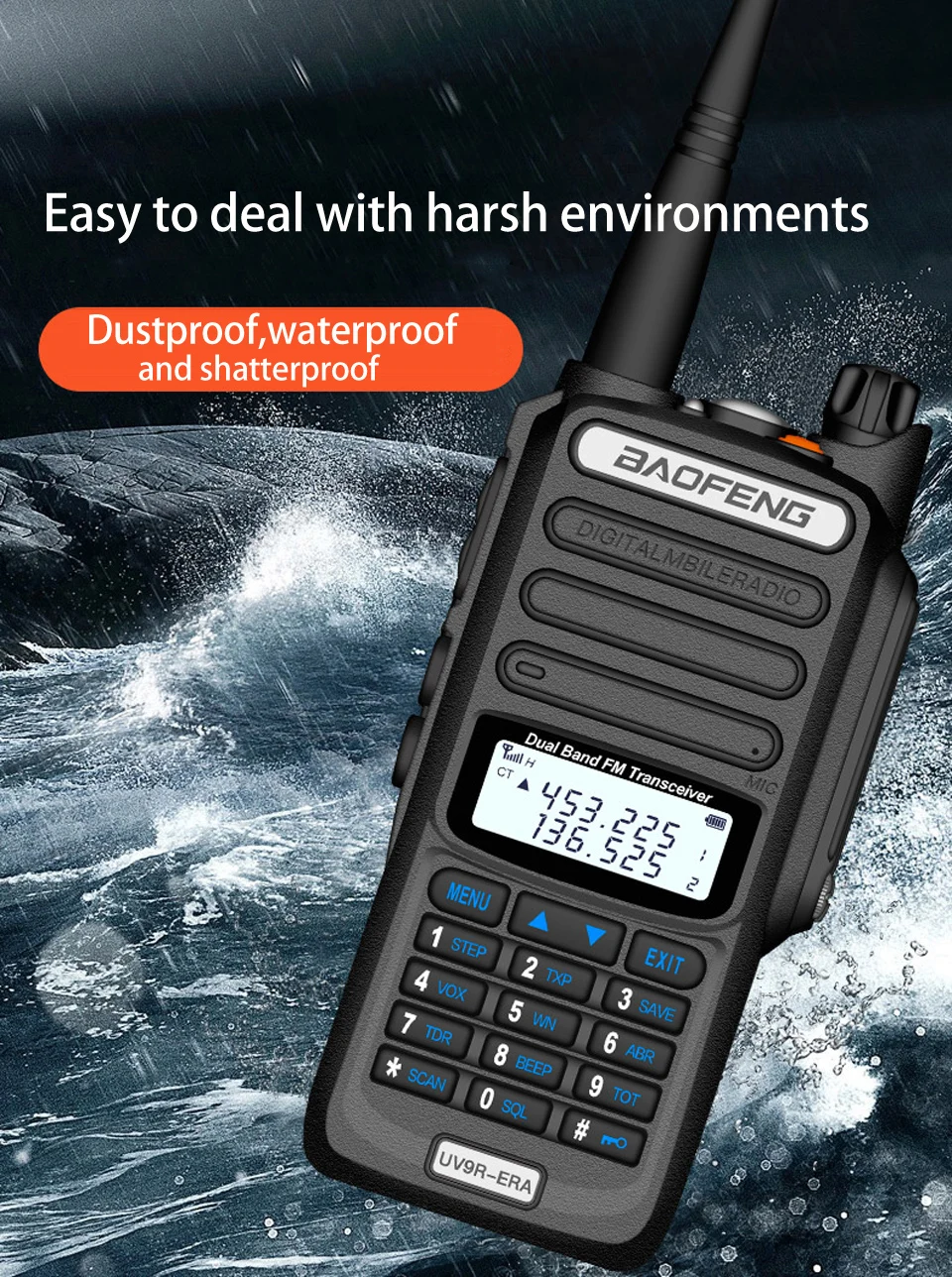 Baofeng UV 9R ERA,Walkie Talkie 30km,Two Way Radio