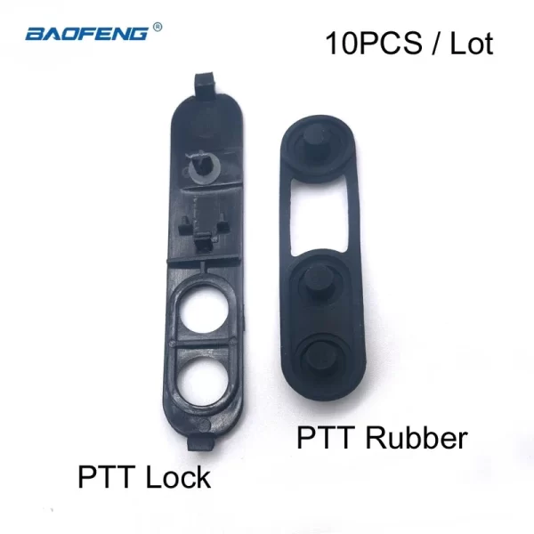 10Sets PTT Button Lock and PTT Rubber Key for Motorola XiR P3688 DEP450 DP1400 Portable Walkie Talkie Repair Kit Radio Accessory - Image 2