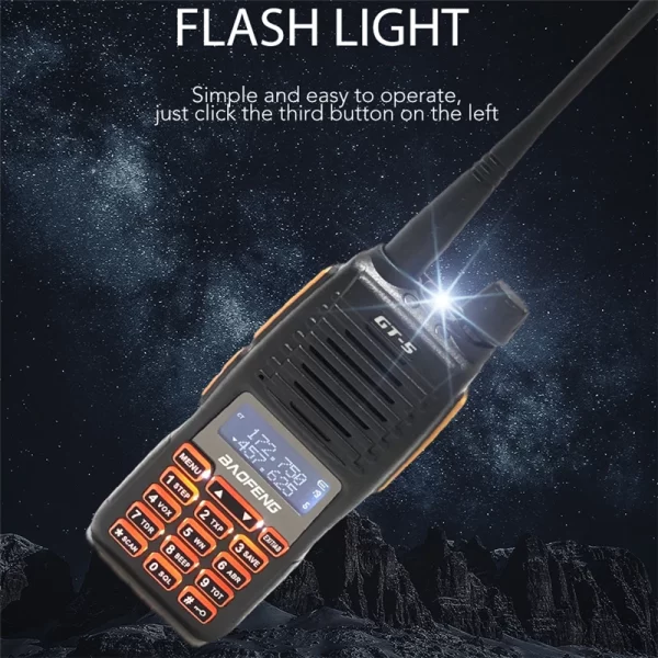 2pcs Newest BAOFENG GT-5 10W 30KM Long Range 2Way Amateur Radios - Image 4