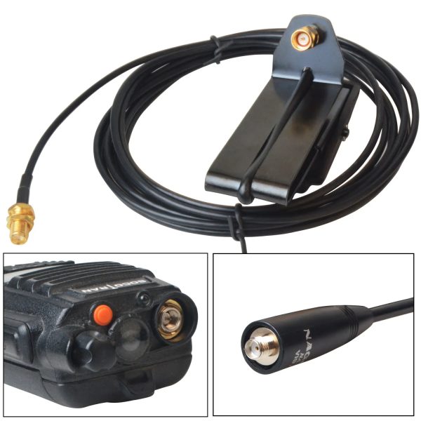Nagoya 3M RG-174U Cable Window Clip Mount Antenna Mounting Bracket RB-CLP BNC Mount for Portable Two Way Radio - Image 6