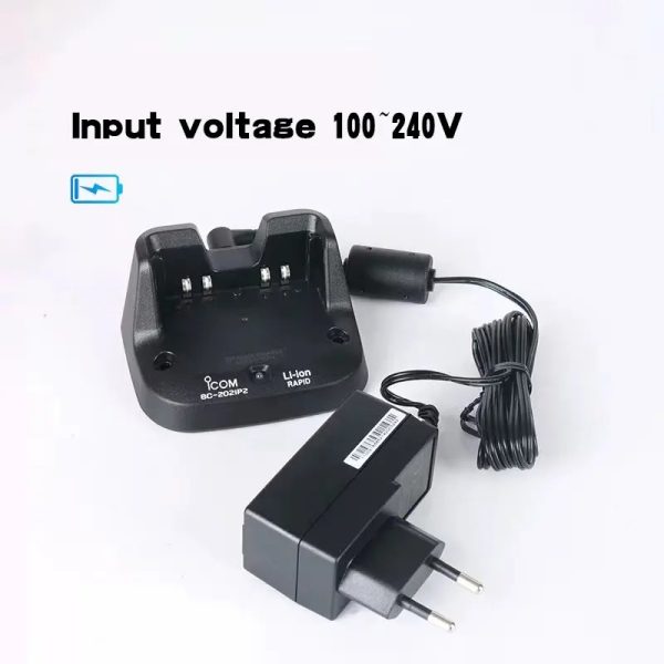 ICOM BC-202IP2 Charger Charging Stand Dock with adaptor for ICOM ID-50/52 (A/E) Radio BP-272/307 Battery
