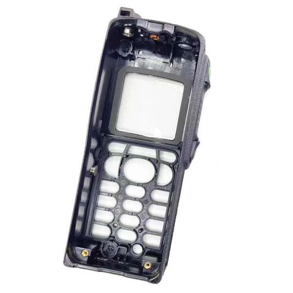 Motorola MTP850 Radio Black Front Shell Housing Case Cover W/ Back Clip Dust Cover Digital Number Rubber Knobs - Image 3