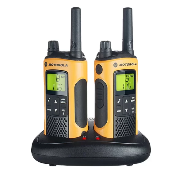 2PCS/Pair Waterproof Motorola T80EX Rechargeable Two Way Radios, Dual Pack with Accessories, 10km Long Range Walkie Talkie - Image 4