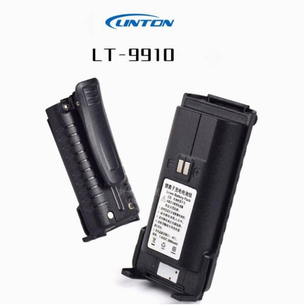 Original Linton LT-9910 LT-9900 LT-5900 Intercom Replacement battery 2800mAh Type-C charging with Belt clip