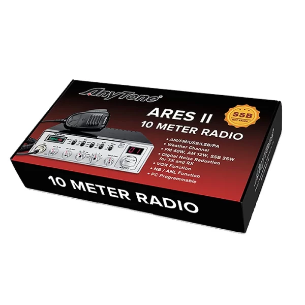AnyTone ARES II 10 Meter CB Radio for Truck, with CTCSS/DCS, High Power Output Max FM 40W, AM 12W,SSB 35W - Image 2