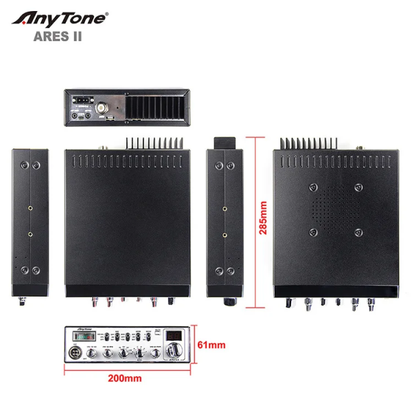 AnyTone ARES II 10 Meter CB Radio for Truck, with CTCSS/DCS, High Power Output Max FM 40W, AM 12W,SSB 35W - Image 5