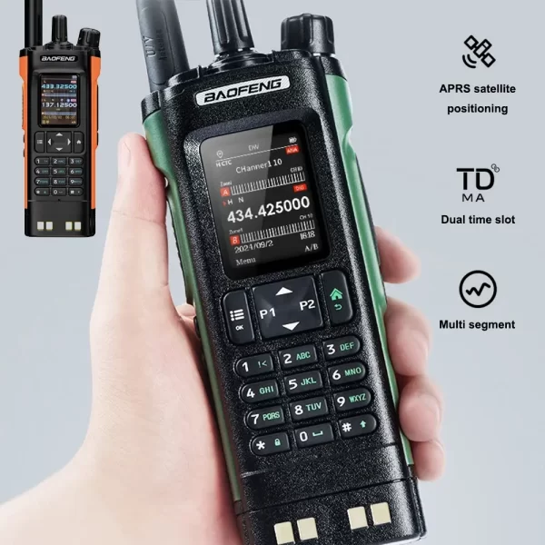 Baofeng DM-32UV 10W Digital & analog Communication walkie-talkie UHF VHF Aviation radio GPS dual time slot ht walkie talkie