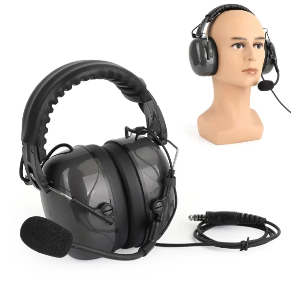 Artudatech-Aviation Headset with Noise Cancelling, Pilot Headset, 7.1mm Plug, Excellent Acoustic Design Earphone